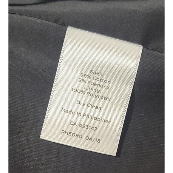 Talbots textured Houndstooth  Blazer Jacket Black white women's 12P - Picture 5 of 6